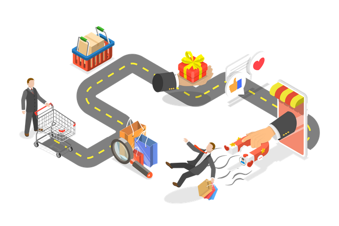 Parcours client  Illustration