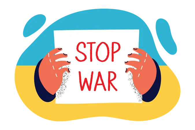 Pare a Guerra  Ilustração