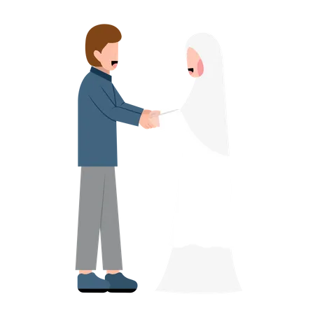 Matrimonio musulmán  Ilustración