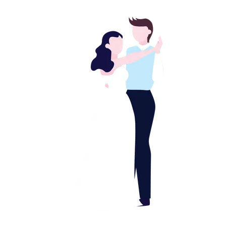 Pareja de recién casados  Illustration