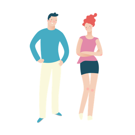 Pareja  Ilustración