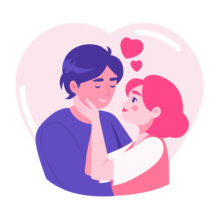 Parejas romanticas  Ilustración