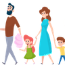 parent and child illustration