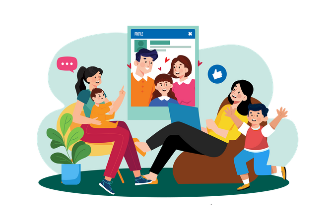 Parent finds support in parenting groups  Illustration