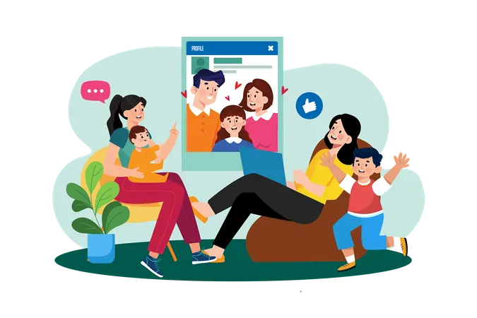 Parent finds support in parenting groups  Illustration