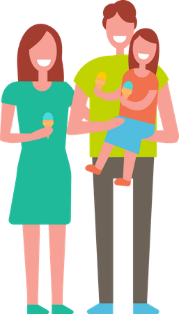 Parenthood Family Illustration