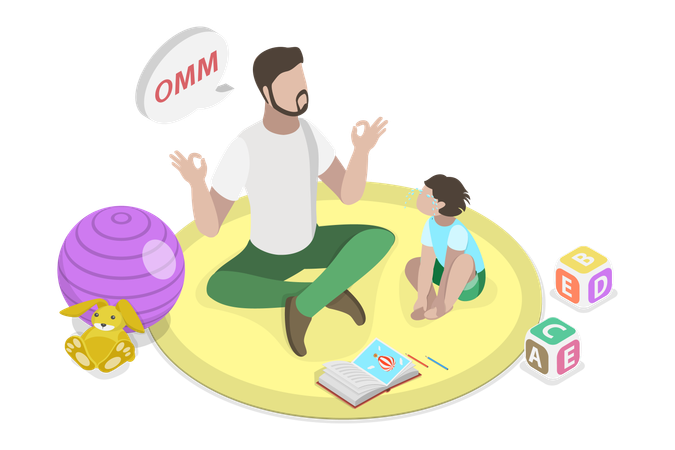 Parenting and Fatherhood  Illustration
