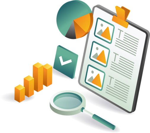 Idéal pour analyser des données et mener des recherches  Illustration