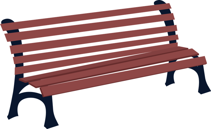 Park bench Illustration