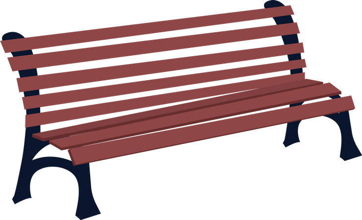 Park bench  Illustration