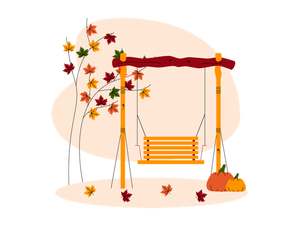 Park swing  Illustration