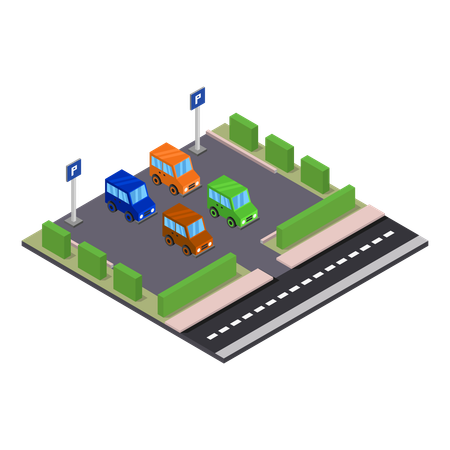 Parking area  Illustration