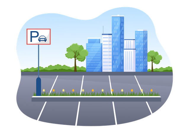 Parking area  Illustration