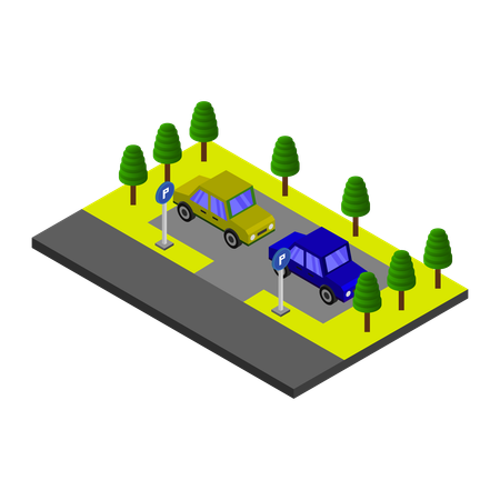 Parking lot  Illustration
