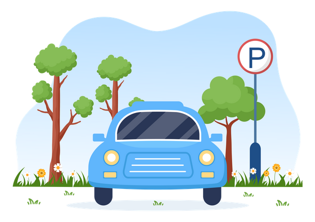 Parking place  Illustration