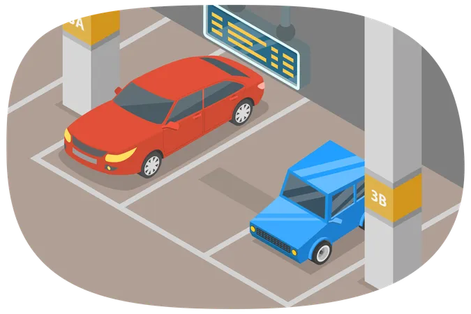 Parking souterrain  Illustration