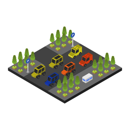 Parking space  Illustration