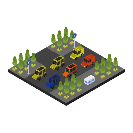 Parking space  Illustration