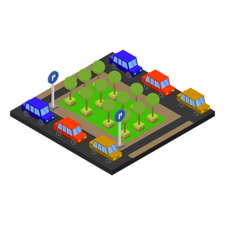 Parking space  Illustration