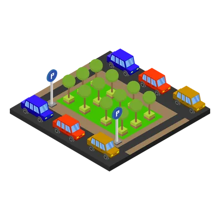Parking space  Illustration