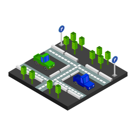 Parking space  Illustration