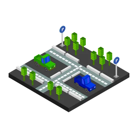 Parking space  Illustration