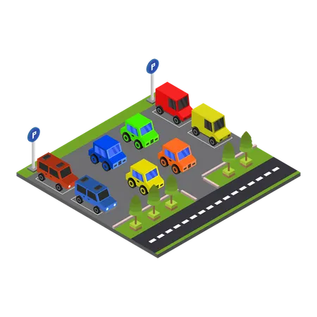 Parking space  Illustration
