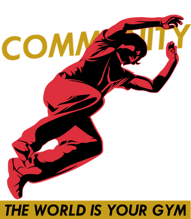Parkour Community the World is Your Gym  Illustration