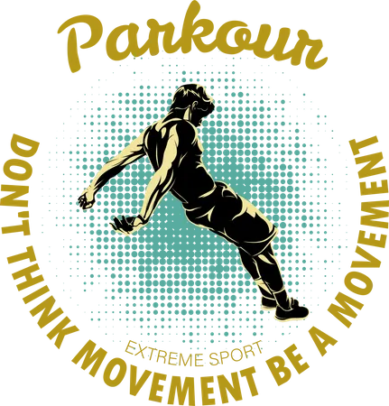 Parkour Man  Illustration
