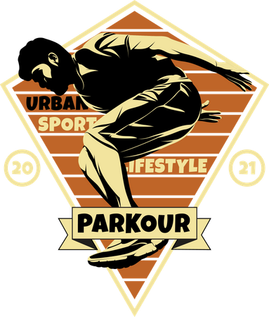 Parkour Man  Illustration