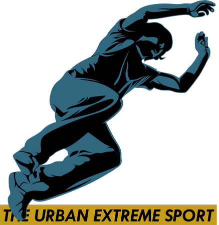 Parkour Urbain Sport Extrême  Illustration