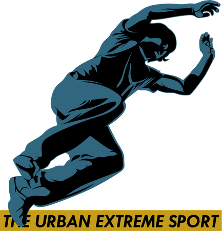 Parkour Urban Extreme Sport  Illustration