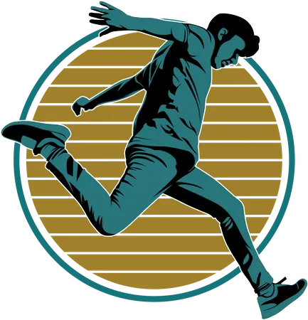 Parkour Your Life is Your Workout  Illustration