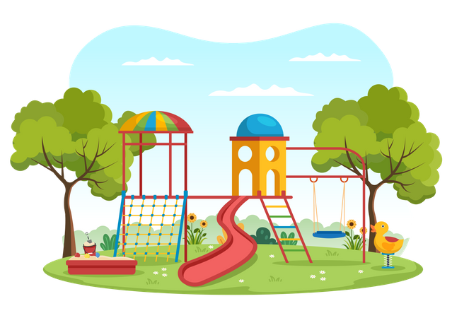 Parque infantil  Ilustração