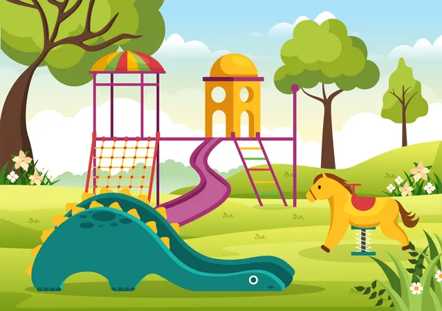 Parque infantil  Ilustración