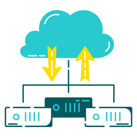 Partage de données dans le cloud  Illustration