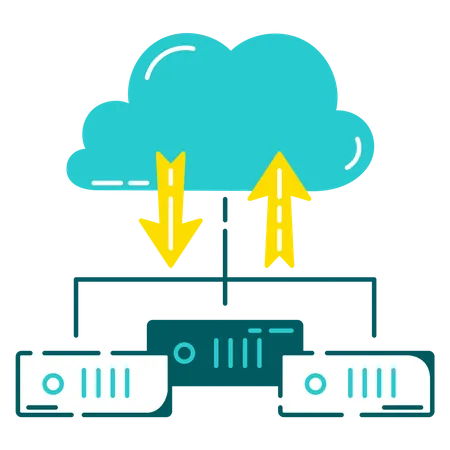 Partage de données dans le cloud  Illustration