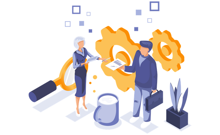 Partenariat professionnel  Illustration