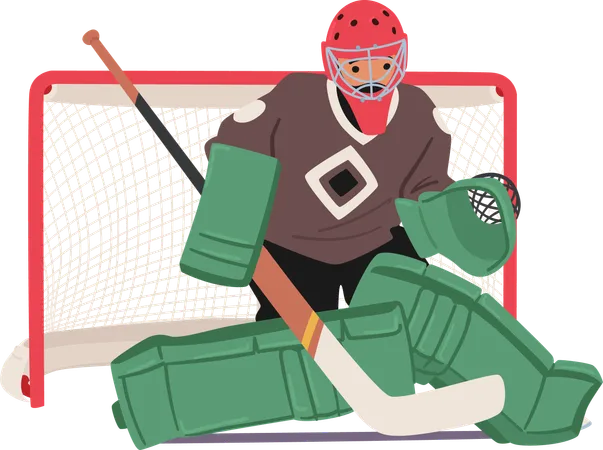 Partido de hockey  Ilustración