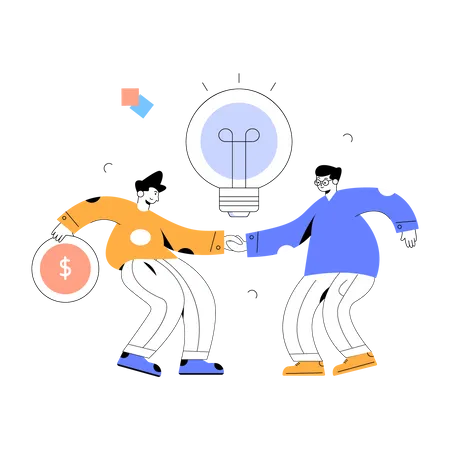 A Modern Flat Illustration Of Partnership Illustration