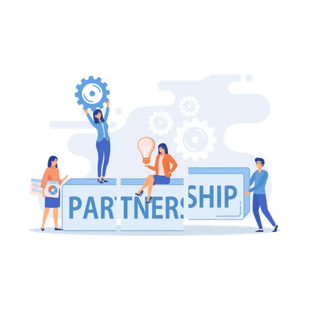 Partnership And Agreement  Illustration