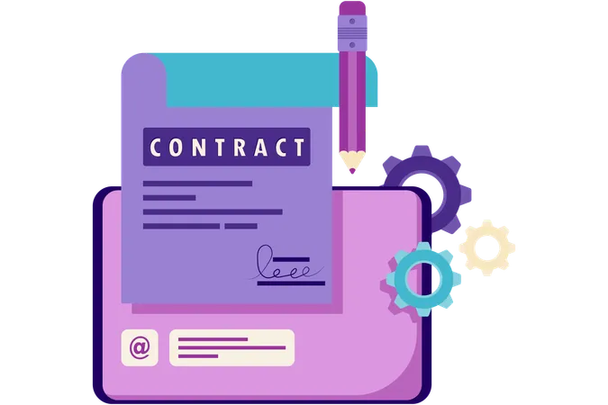 Partnership contract  Illustration