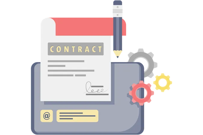 Partnership contract  Illustration