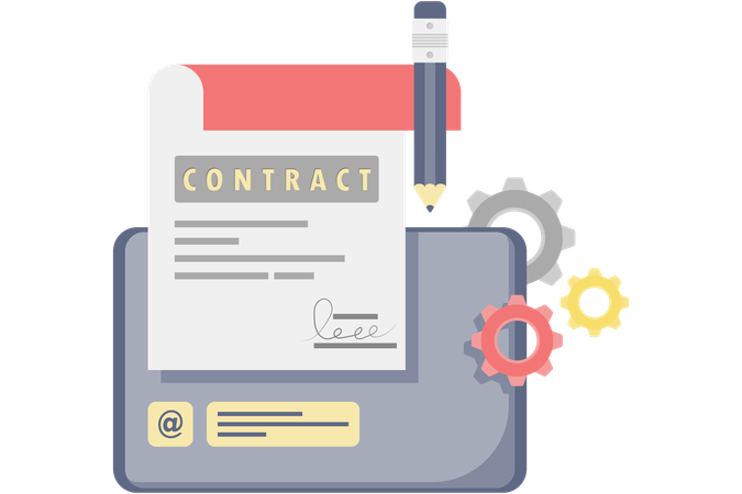 Partnership contract  Illustration