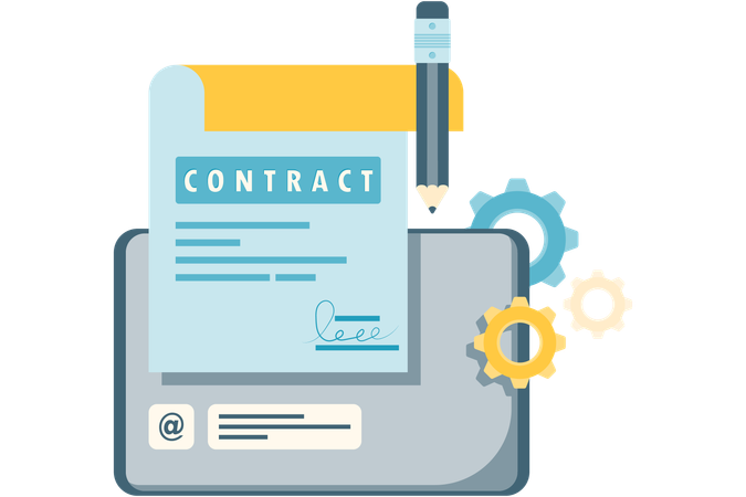 Partnership contract  Illustration