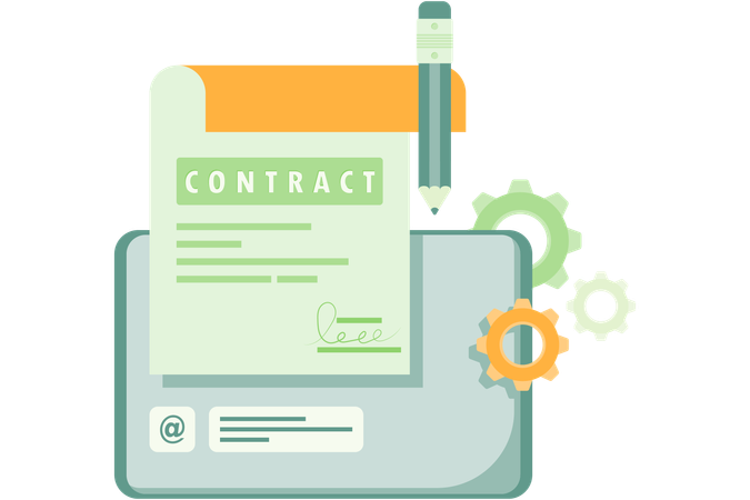 Partnership contract  Illustration