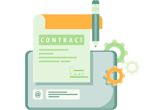 Partnership contract  Illustration