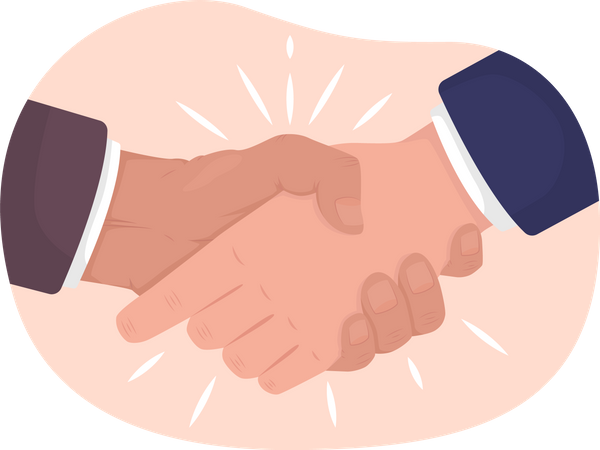 Partnership Handshake Illustration