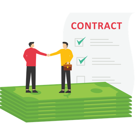 Partnership Teamwork  Illustration