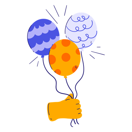 Party Balloons  Illustration